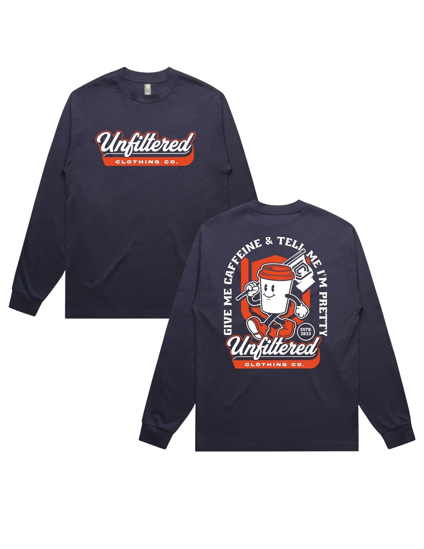 GIVE ME CAFFEINE LONGSLEEVE TEE