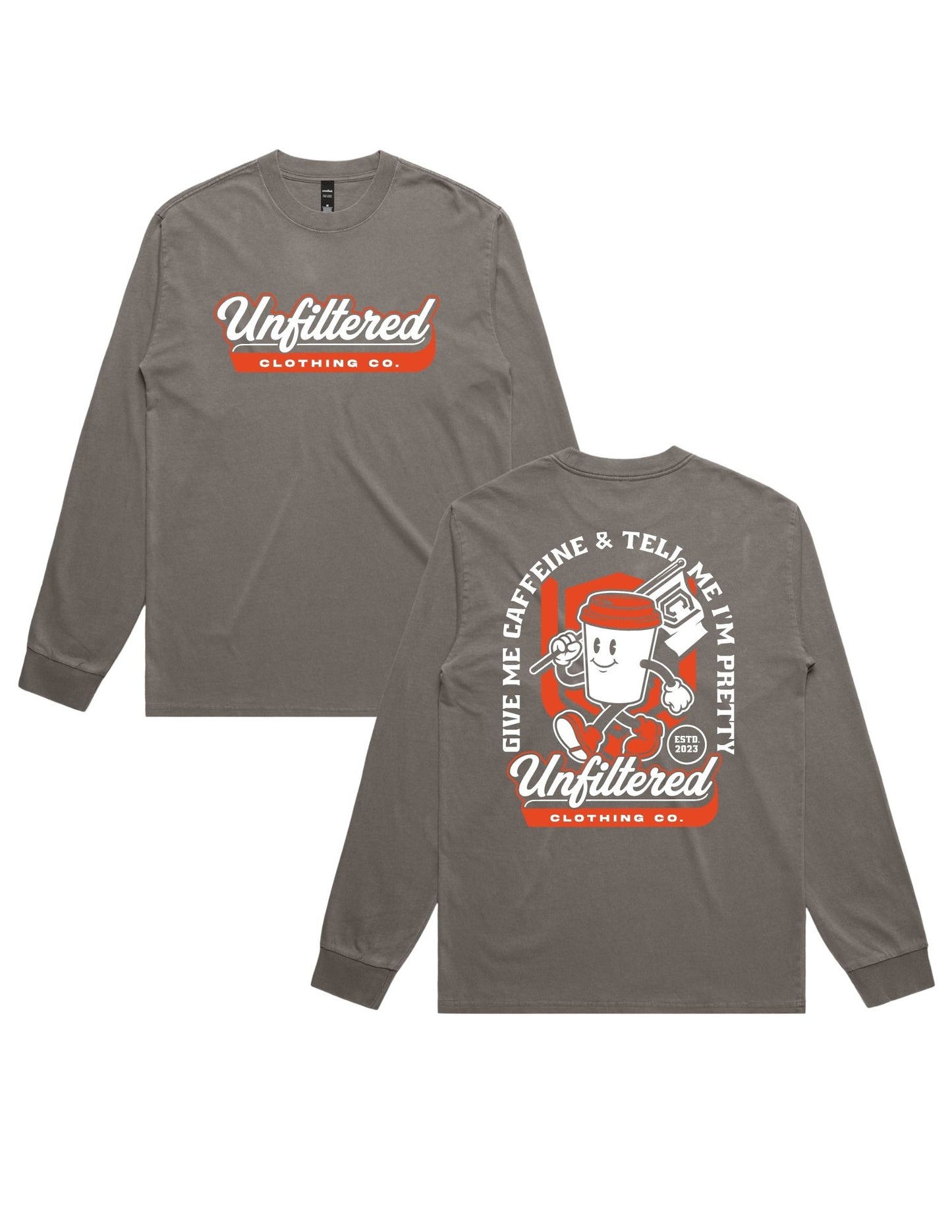 GIVE ME CAFFEINE LONGSLEEVE TEE