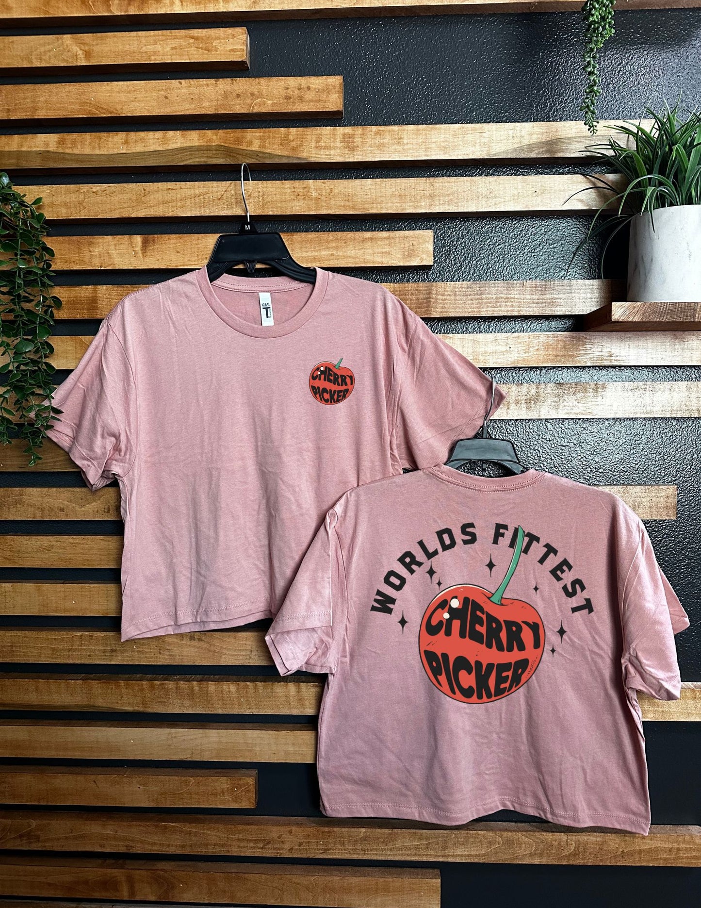 CHERRY PICKER CROPPED TEE